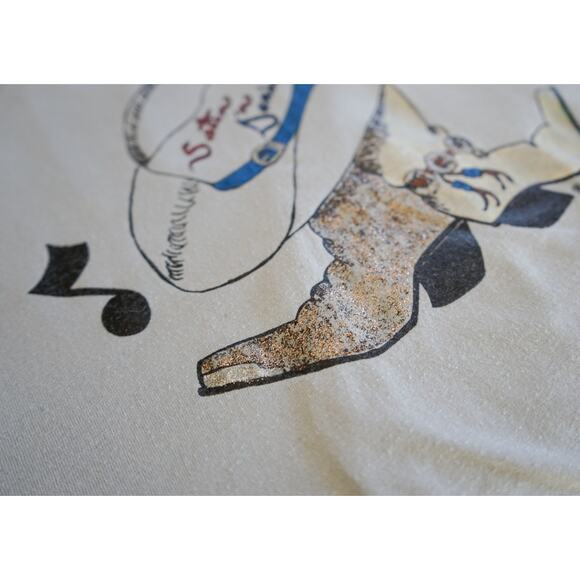 Vtg 90s Fruit of the Loom Glitter Western Graphic Tee XL Single Stitch Cowboy - Picture 7 of 16